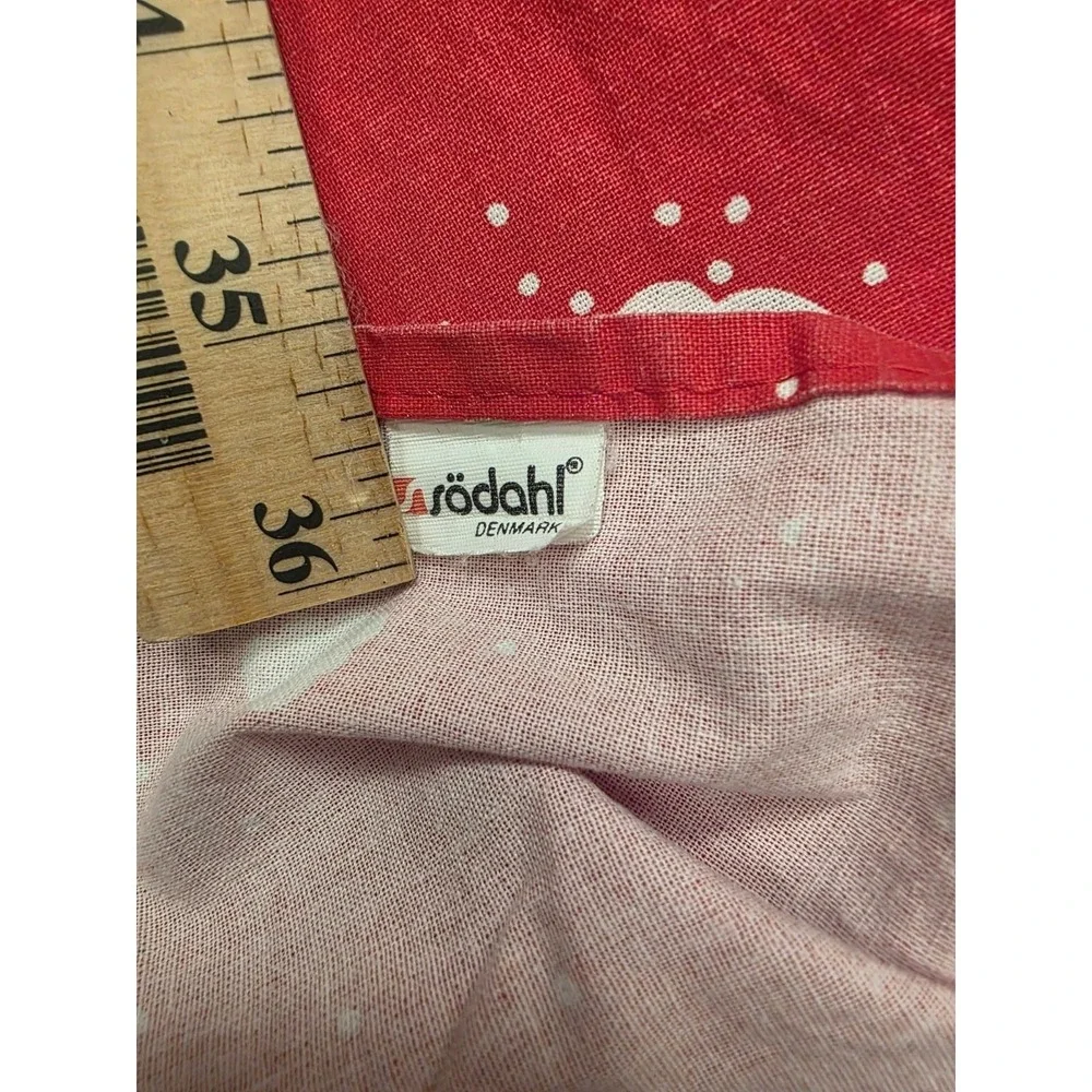 Södahl Denmark Vintage Red Christmas Angel Christmas Cotton Tablecloth Rectangle